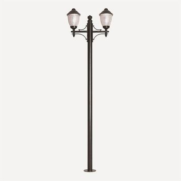 Avonni BDR-68210-2BSY-M2 Siyah Bahçe Aydınlatma Direği