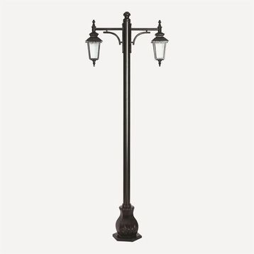 Avonni BDR-68211-2BSY-M2 Siyah Bahçe Aydınlatma Direği