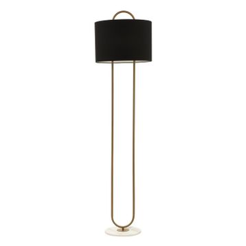 Avonni LM-9112-1EB Eskitme Boyalı Metal Mermer Kumaş 41 cm Lambader
