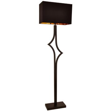 Avonni LM-9148-1BSY Siyah Boyalı E27 Metal Kumaş 42x22 cm Lambader