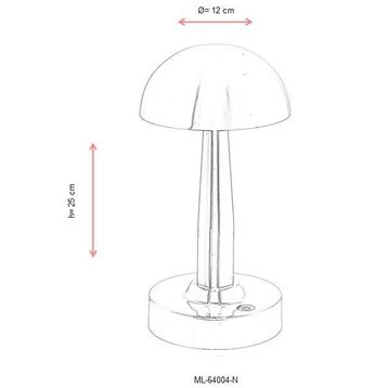 Avonni Ml-64004-N 12 cm Nikel Kaplama Masa Lambası