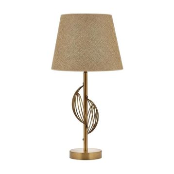 Avonni ML-9133-1E E27 Metal Kumaş 33x0 cm Eskitme Kaplama Masa Lambası