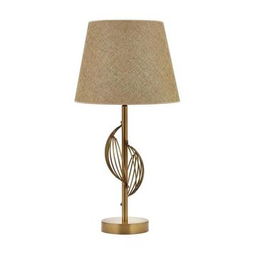Avonni ML-9133-1E E27 Metal Kumaş 33x0 cm Eskitme Kaplama Masa Lambası