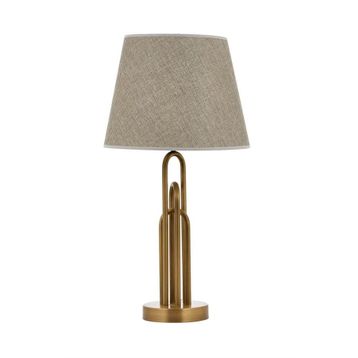 Avonni ML-9134-1E Eskitme Kaplama E27 Metal Kumaş 33x0 cm Masa Lambası