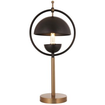 Avonni ML-9139-1BSY Eskitme/Siyah Kaplama/Boya E27 Metal 25 cm Masa Lambası