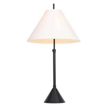 Avonni ML-9155-1BSY Siyah Kaplama E27 Metal 35 cm Masa Lambası