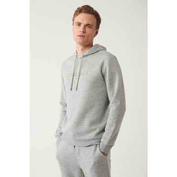 Avva A32Y1240 Gri Erkek Kapüşonlu Sweatshirt