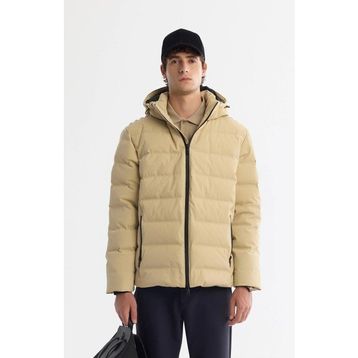 Avva A42Y6157 Bej Comfort Fit Kapüşonlu Erkek Mont