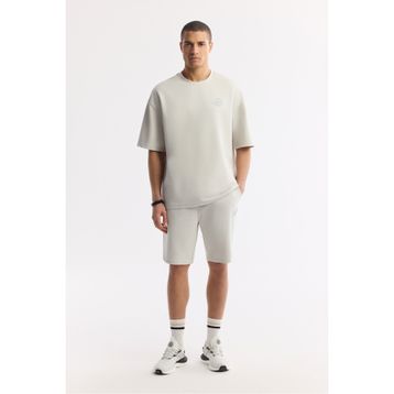 Avva A51Y3611 Erkek Taş Beli Lastikli Bağcıklı Bi-Stretch 2 İplik Örme Regular Fit Şort