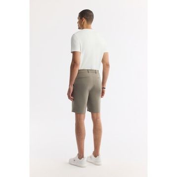 Avva A51Y3712 Erkek Haki Beli Lastikli Bi-Stretch Teknik Kumaş Relaxed Fit Şort