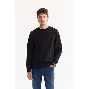 Avva A52Y1208 Siyah Regular Fit Erkek Sweatshirt