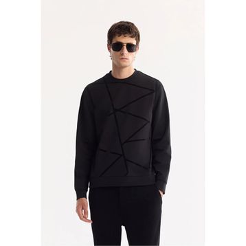 Avva A52Y1285 Siyah Regular Fit Erkek Sweatshirt