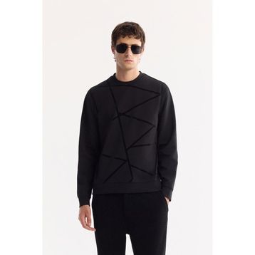 Avva A52Y1285 Siyah Regular Fit Erkek Sweatshirt
