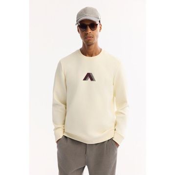 Avva A52Y1305 Ekru Regular Fit Erkek Sweatshirt