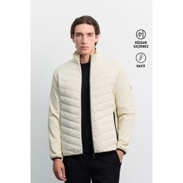Avva A62Y6066 Erkek Taş Dik Yaka Ördek Tüyü Hafif Rüzgar Geçirmez Comfort Fit Mont