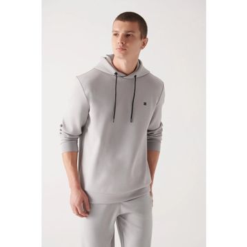 Avva B001101 Siyah Kumaş Özellikli Erkek Sweatshirt