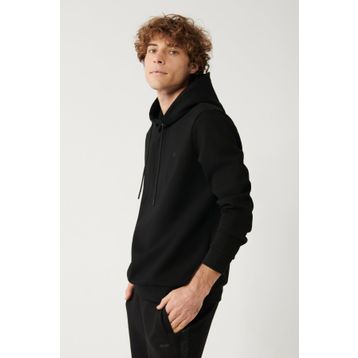 Avva B001101 Siyah Kumaş Özellikli Erkek Sweatshirt
