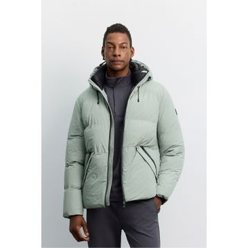 Avva B006046 Erkek Nil Yeşili Kapüşonlu Su Itici Rüzgar Geçirmez Dayanıklı Şişme Comfort Fit Mont