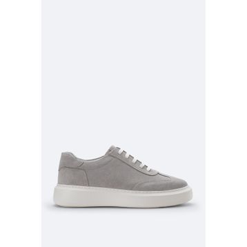 Avva B008002 Erkek Gri Süet Esnek Taban Hafif Casual Ayakkabı