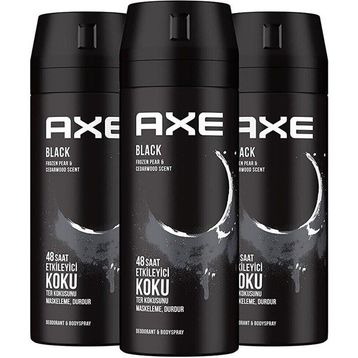 Axe Black 150 ML 3'lü Erkek Deodorant