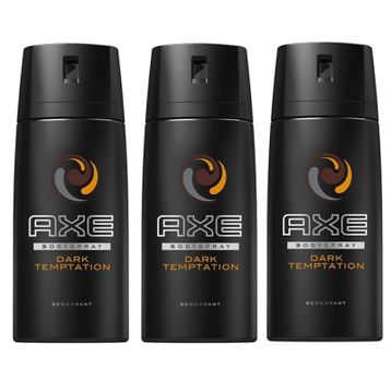 Axe Dark Temptation 150 ML 3'lü Erkek Sprey Deodorant