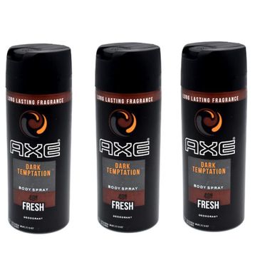 Axe Dark Temptation 150 ML 3'lü Erkek Sprey Deodorant
