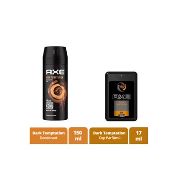 Axe Dark Temptation 150 ml Erkek Deodorant + 17 ml Cep Parfümü