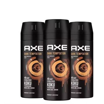 Axe Dark Temptation 3x150 ml Erkek Sprey Deodorant