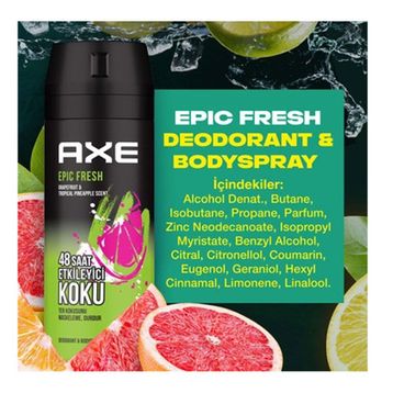 Axe Epic Fresh 4x150 ML Erkek Deodorant