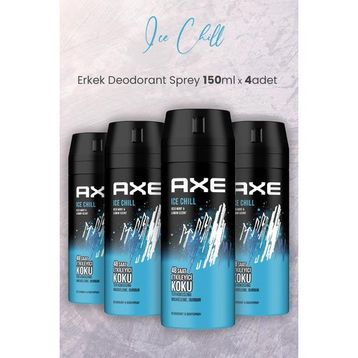 Axe Ice Chill 4x150 ML Erkek Sprey Deodorant