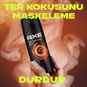 Axe Leather & Cookies 150 ml + Dark Temptation 150 ml Erkek Sprey Deodorant