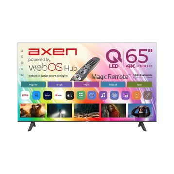 Axen AX65QUMLN-W02M 65 inç 164 Ekran 4K Ultra HD WebOS QLED TV