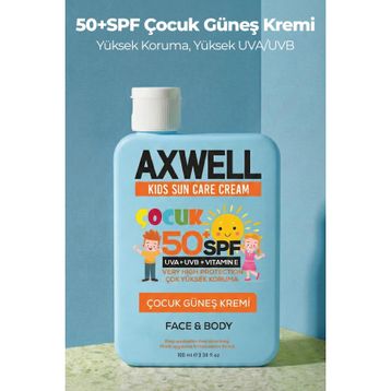 Axwell Spf 50 Kids Sun Cream 100 ML Çocuk Güneş Kremi