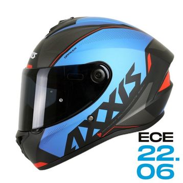 Axxis Full Face Draken Mat Mavi E7 Motor Kaskı