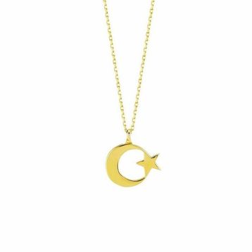 Ay Yıldız Gold Altın Kolye