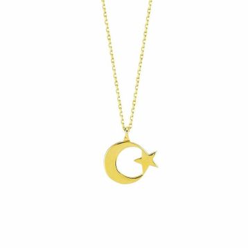 Ay Yıldız Gold Altın Kolye