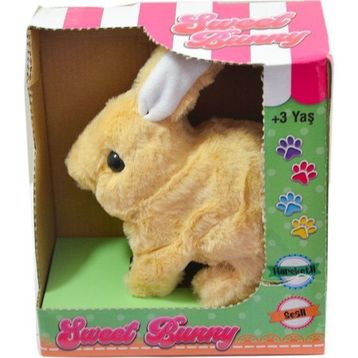 Aya Toys 40098 Pilli Sarı Peluş Tavşan