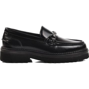 Ayakmod 7710 Siyah Açma Deri Erkek Loafer Ayakkabı