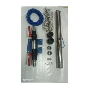 Aycı Mühendislik 4SD6/8 1 Hp Alarko Trifaze 40 mt Yassı Kablolu 80 mt Halatlı Çift Vanalı Akıtma Başlıklı Takım Dalgıç Pompa