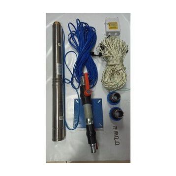 Aycı Mühendislik 4SDM2/16 1 Hp Alarko 30 mt Yassı Kablolu Panolu 60 mt Halatlı Çift Vanalı Akıtma Başlıklı Monofaze Takım Dalgıç Pompa