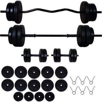Aydın Sport 68 kg Z Bar Halter Seti ve Dambıl Seti