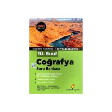 Aydın Yayınları 10.Sınıf Coğrafya Konu Özetli Soru Bankası