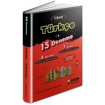Aydın Yayınları 7. Sınıf Türkçe 15 Deneme