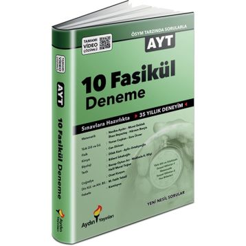 Aydın Yayınları AYT 10 Fasikül Deneme