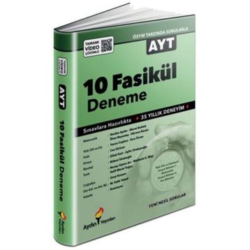 Aydın Yayınları AYT 10 Fasikül Deneme
