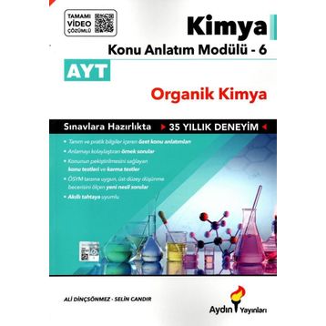 Aydın Yayınları AYT Kimya Konu Anlatım Modülü 6 Organik Kimya