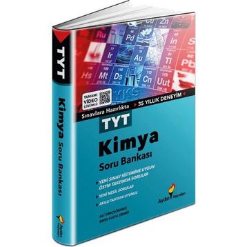 Aydın Yayınları TYT Kimya Tamamı Video Çözümlü Soru Bankası
