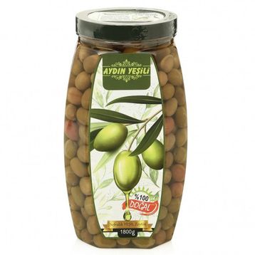 Aydın Yeşili 3 lt Doğal Salamura Yeşil Çizik Zeytin