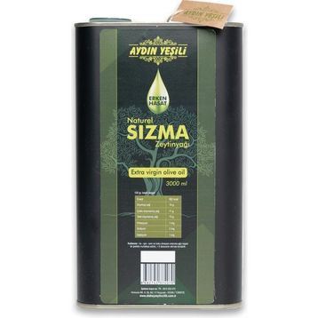 Aydın Yeşili 3 lt Erken Hasat Naturel Sızma Zeytinyağı