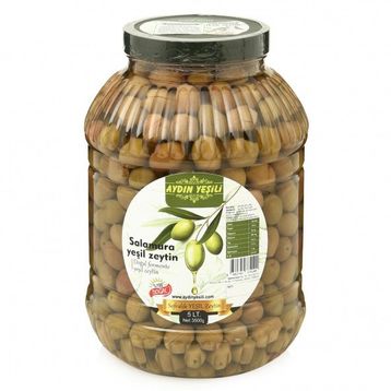 Aydın Yeşili 5 lt Doğal Salamura Yeşil Çizik Zeytin